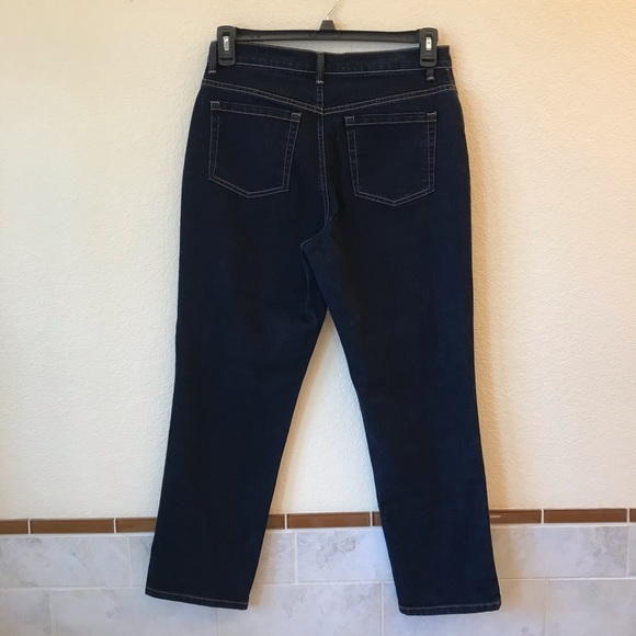 Gloria Vanderbilt Denim Blue Jeans Womens Size 10 Short Amanda Dark Wash - Picture 4 of 10